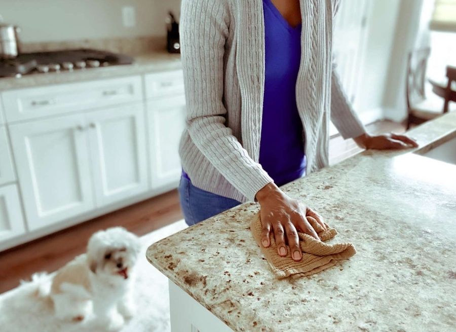 Wipe Counters and Stovetop After Cooking
