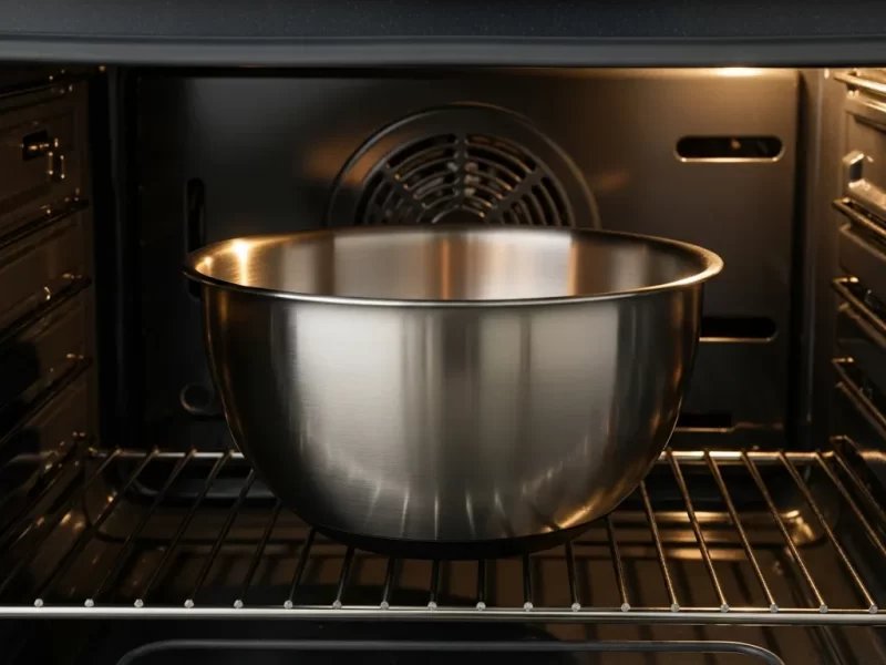 Glass and ceramic containers provide safer alternatives for heating food than stainless steel.