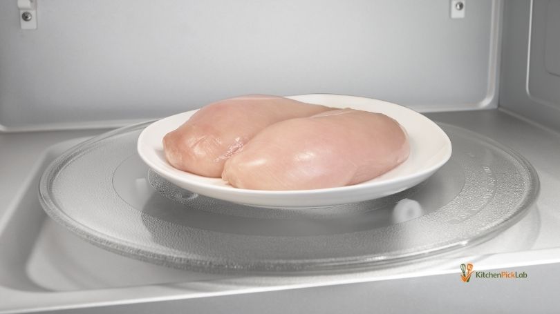 can you thaw chicken in the microwave